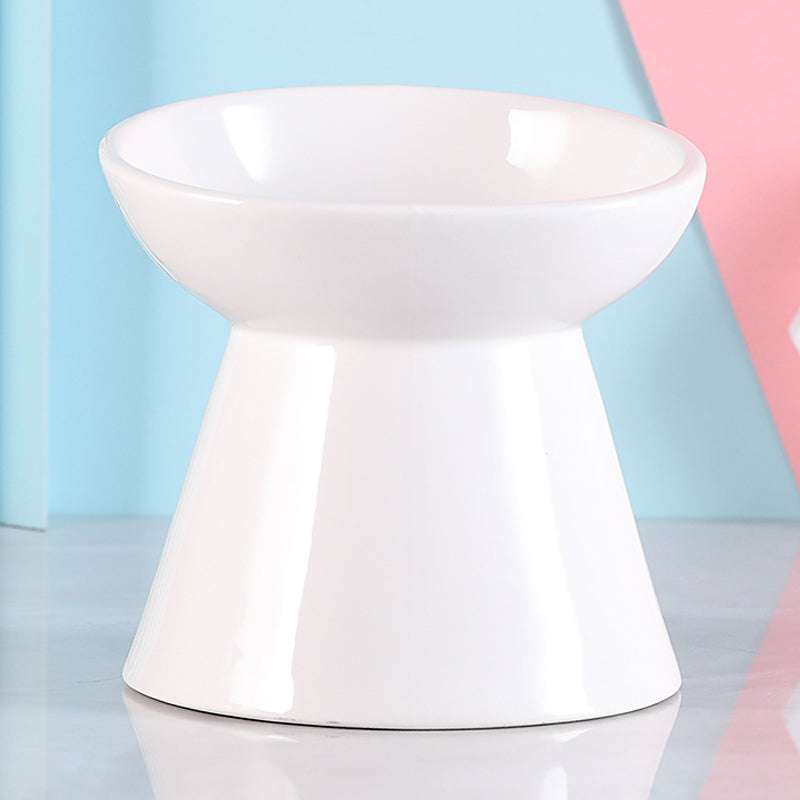 High Foot Protection Cervical Vertebra Oblique Mouth Cat Food Bowl Pet