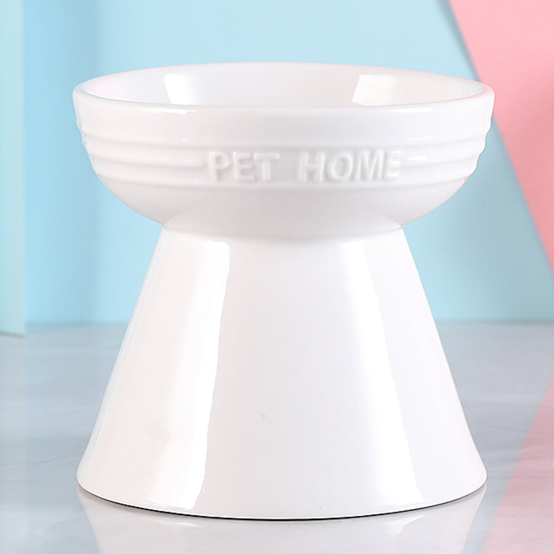 High Foot Protection Cervical Vertebra Oblique Mouth Cat Food Bowl Pet