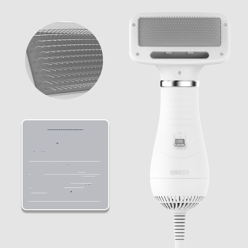 Pet Brushing Hair Dryer Integrated Machine Teddy Hair Blowing Comb Drying